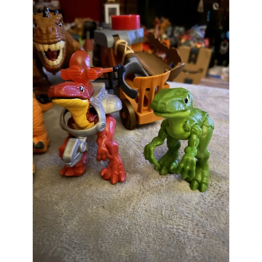 Fisher Price Imaginext Dinosaur T-Rex Mountain Playset Dino Lot Cavemen